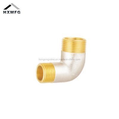 90 Degree Male Nickel Plate Brass Thread Fitting Pipe Elbow