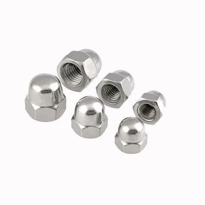 DIN1587 M8 M10 M12 M14 M20 Stainless Carbon Steel Hex Nut