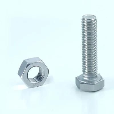 Galvanized Steel Hex Bolt DIN933 Bolts and Nuts M4 M6 M8 Boulon Roscas 8.8 M12 M16 M18 Parafuso Sextavado