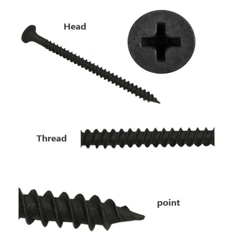 C1022A/Q195/Q235/45#/55#/22A Pan, Truss, Flat, Oval, Round, Cheese C1022 Bugle Head Black Furniture Screw