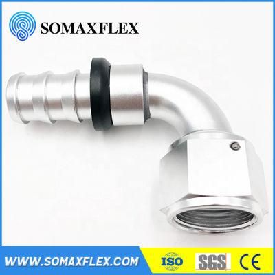 CNC Machining 4an 6an 8an An10 An12 Rubber Hose Fitting an Push Fitting
