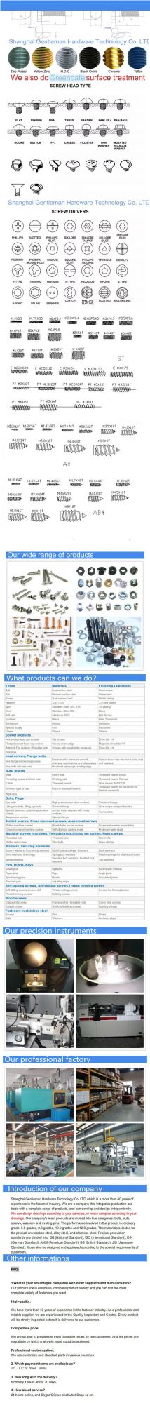DIN604 Flat Countersunk Head Nib Bolts GB/T11 Conbon Steel Black Oxide Mortise Bolts Made in China