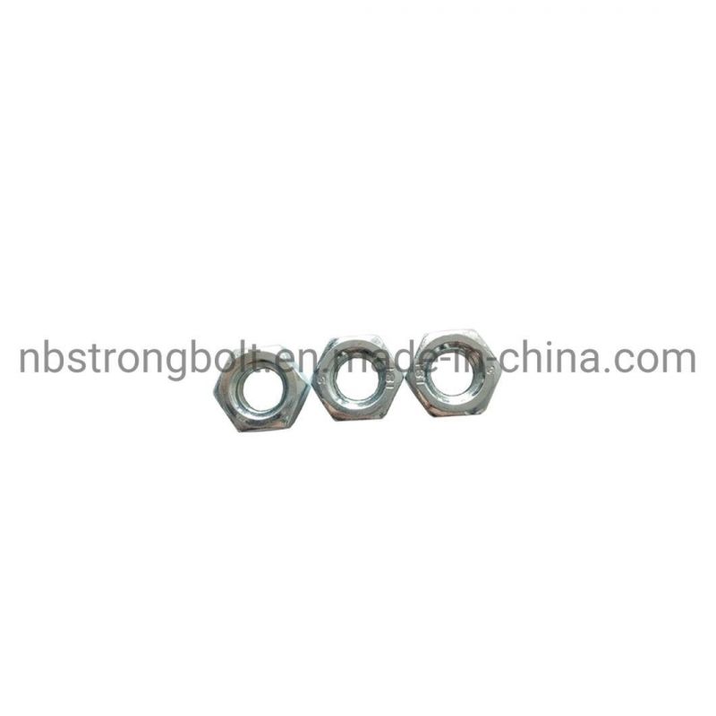 DIN439 Hexagon Thin Nut Class 8 with Zinc Plated Cr3+ M12
