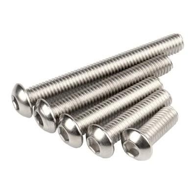 Mixed Stowage Stainless Steel 304 Round Head Internal Hexagonal Machine Meter Screw DIN933 for Amazon