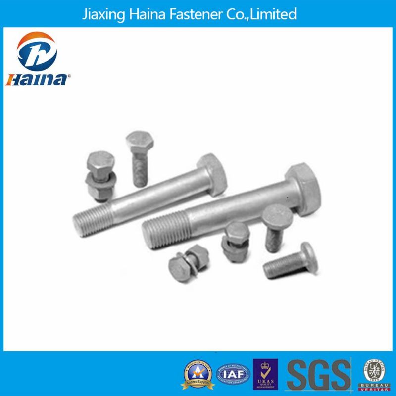 DIN931 and DIN933 Dacromet Carbon Steel B7 Hex Head Bolt