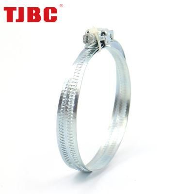 Zinc Plated Steel Quick Release and Lock Hose Clamp with French Design for Exhaust Pipe, Ventilation Pipe Fastener Hardware, 25--288mm