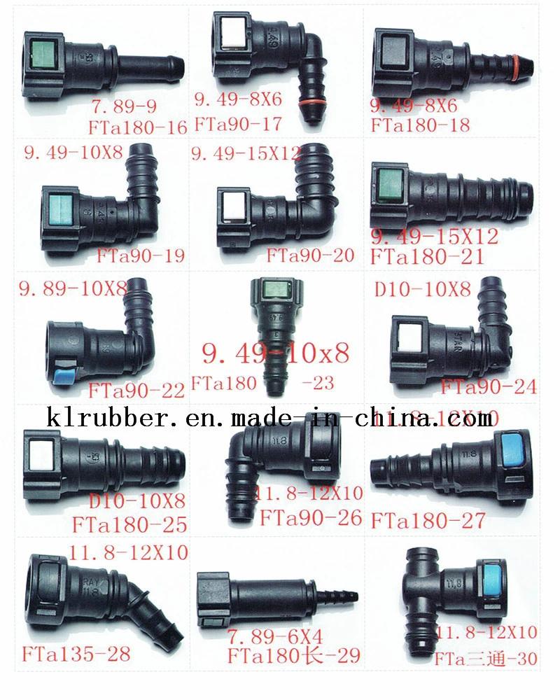 Straight Fuel Line Female plastic Quick Connectors