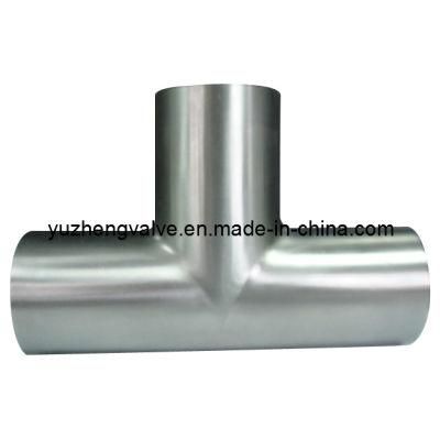 Sanitary Stainless Steel Long Weld End Tee
