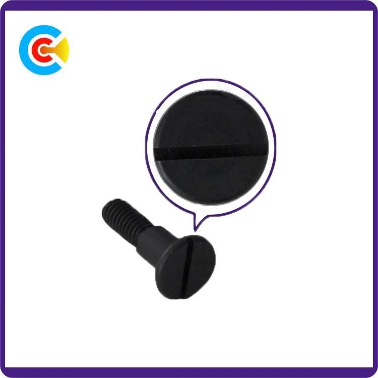 Black Zinc Steel M5 Button/Round/Flat Head Non-Standard Custom Slotted Screw