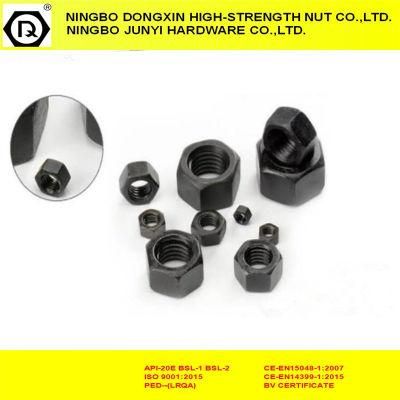Black Fasteners DIN934 Hex Nuts with Grade 6/8/10/12