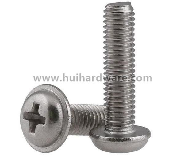 Stainless Steel 304 Pan Washer Head Machine Screws