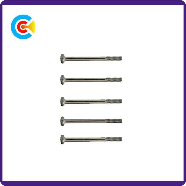 GB/DIN/JIS/ANSI Carbon-Steel/Stainless-Steel 4.8/8.8/10.9 Galvanized Cross Shaft Screws for Building Railway