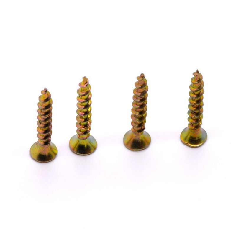 Angola Tanzania Colombia Market/Qualified 4X20 White Zinc Wood Screw Chipboard Screw with Good Price