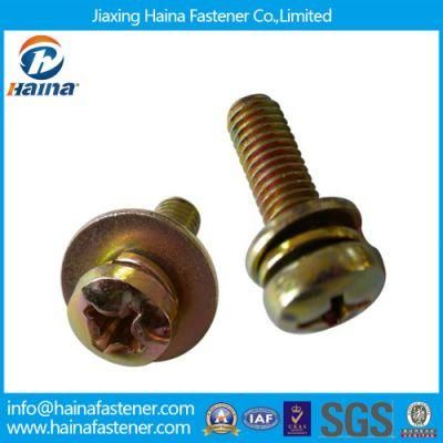 Carbon Steel Philips Pan Head Combined Screw with Washer