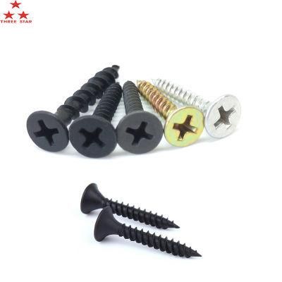 Libreville Kenya Zambia Market/3.5mm Black Collated Phillips Bugle Head Fine Thread Black Drywall Screw for India Market1 Buyer