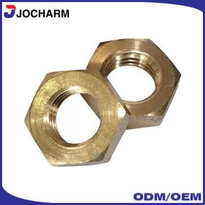 Brass Hex Jam Thin Nut for Gas Piping System