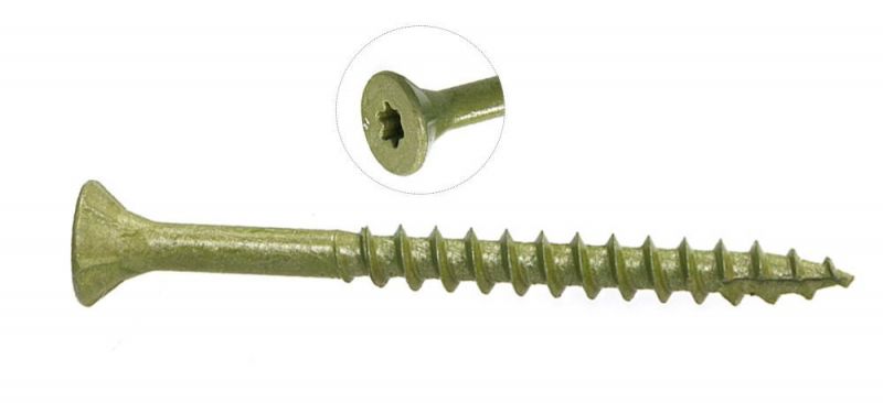 Brown Rupsert Countersunk Head Torx Star Drive Corrosion Resistant Exterior Trim Deck Screws