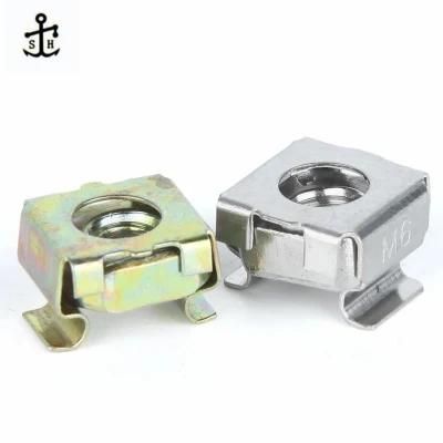 Cassette Spring Steel Nut Zinc Rack Mount Screw and Cage Nut with Color Zinc Plated Made in China