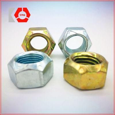 High Quality and Precise Stainless Steel Hexagon Nuts DIN934 with Yellow and White Zinc Plated