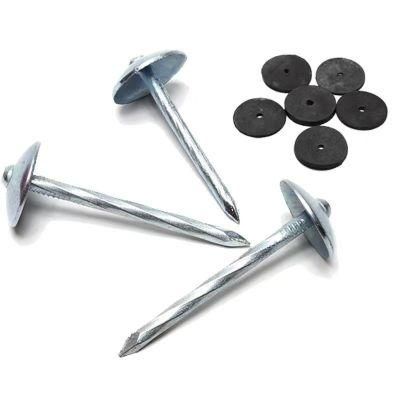Galvanized Umrella Head Roofing Nails with Washer High Quality