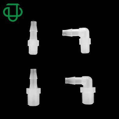 Plastic 1/8&quot;NPT 1/4&quot;NPT Hose Tail End Barb Connector Joint Coupler Male Threaded Adapter Straight Elbow Pipe Fittings