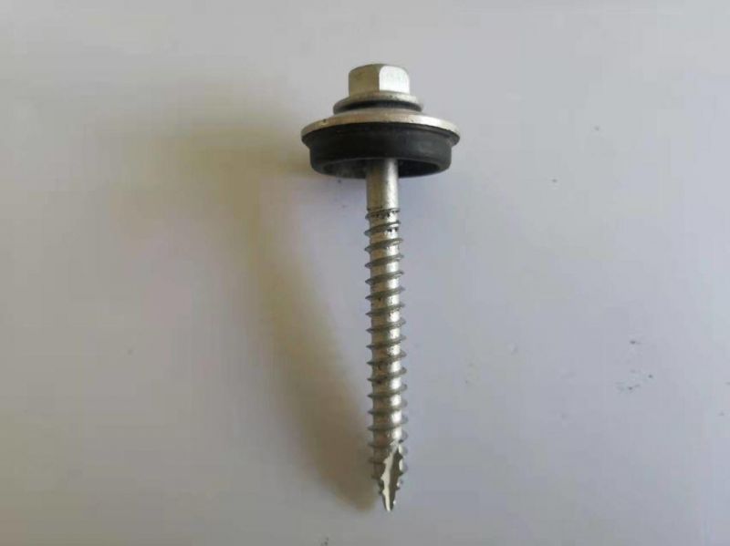 Gi Fastener Hex Indent Flange Head Self Tapping Screw Type 17/ Roofing Screw (EPDM Bond Washer Fiji, New Zealand, Australia Market)