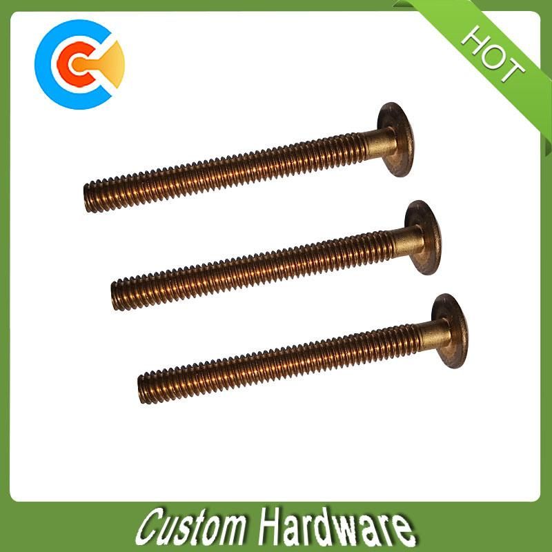 Brass Long Screw Special Screw Round Head Slotted Screw