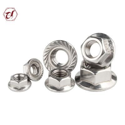 Stainless Steel A2-70 304 DIN6923 Flange Serrated Nut/SS316 Flange Nut