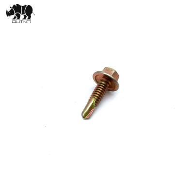 China Factory DIN7504K Hex Flange Head Self Drilling Screw with EPDM Washer Manufactures