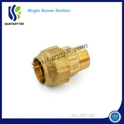 Brass Compression Fitting for PE Pipes (F07-101)