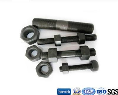 Black Oxide B7 2h Stud Bolts and Hex Nuts
