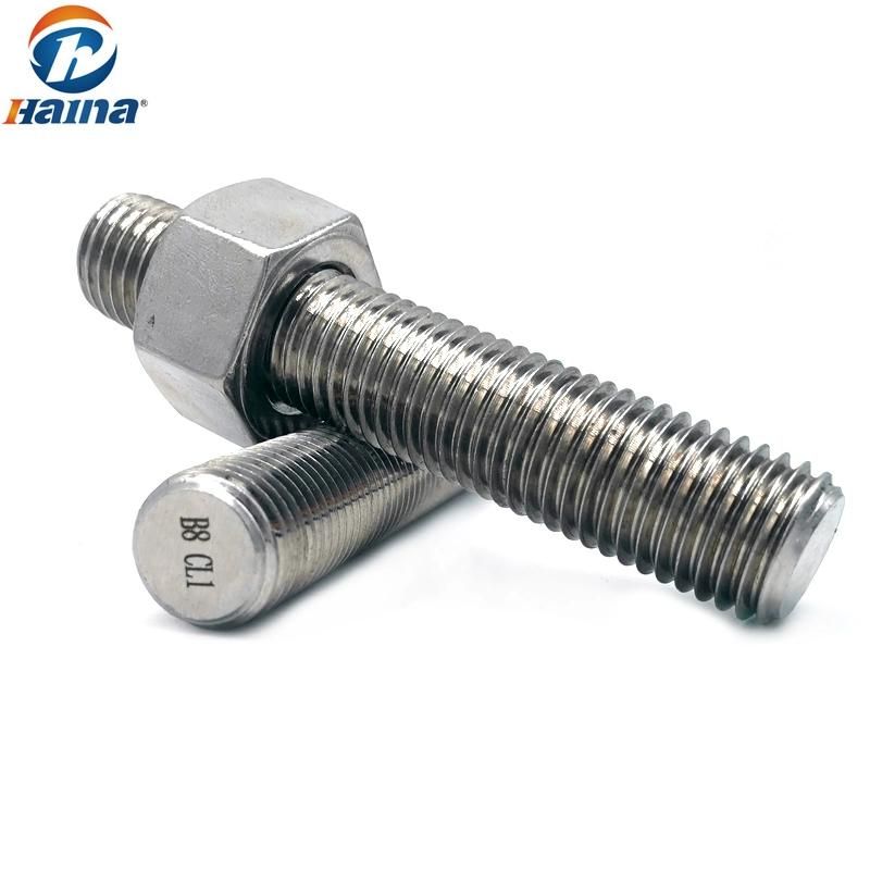 High Strength DIN975 Stainless Steel Threaded Rods with Nuts M4-M64