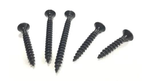 3.8X64mm Fine Thread Phillips Bugle Head Drywall Screws Black Phosphate Coated Drywall Screws