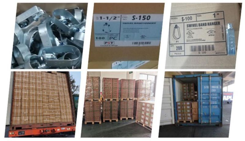 Zinc Plated Carbon Steel Nut Lined Pipe Hanger