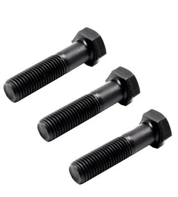 Guangzhou Supplier DIN931 Half Thread Black Hex Slot Bolt