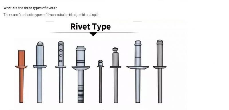 SS304 SS316 Stainless Steel Pop Blind Rivets