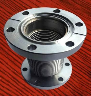 Sgj Vacuum Hardware Components SUS 304/ SUS316 Con Flat Flange/ Metal Parts/ Vacuum Tight Seal/ Vacuum Tube Flange