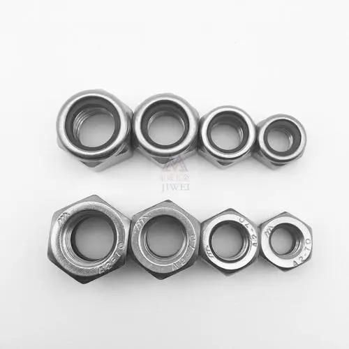 M3-M100 Hex Nut, Customized Stainless Steel SS304 SS316 2205 Hex Nut DIN934 Chinese Bolt and Nut Manufacturer Bolt Screw Locknut