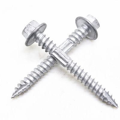 Hot DIP Galvanized Hexagon Washer Head Self Stapping Metal Screws Cut End