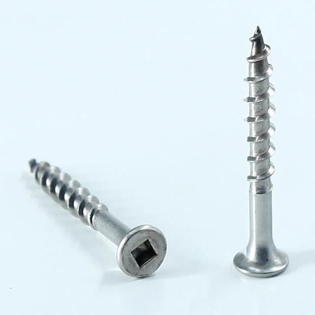 Custom Square Drive Flat Countersunk Cut Tail Self Tapping Screw for Wood Deck Screw