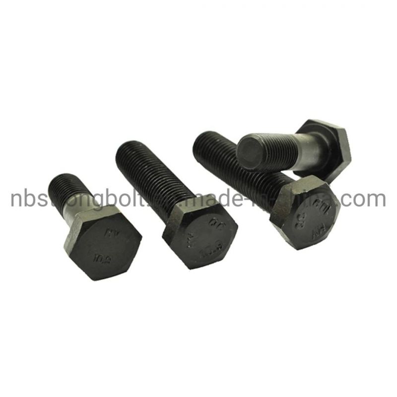 DIN931 Gr. 10.9 Hex Bolt Screw with Blk#