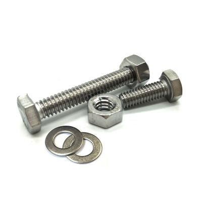 Stock DIN 933 DIN 931 Fasteners Ss201 SS304 SS316 Stainless Steel Hex Bolt with Free Samples