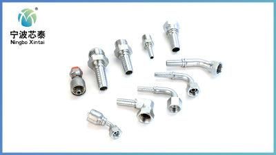 Factroy OEM ODM Metric Thread 24 Degree Cone Series Carbon Steel Material and Union Hydraulics and One Piece Hose Fitting