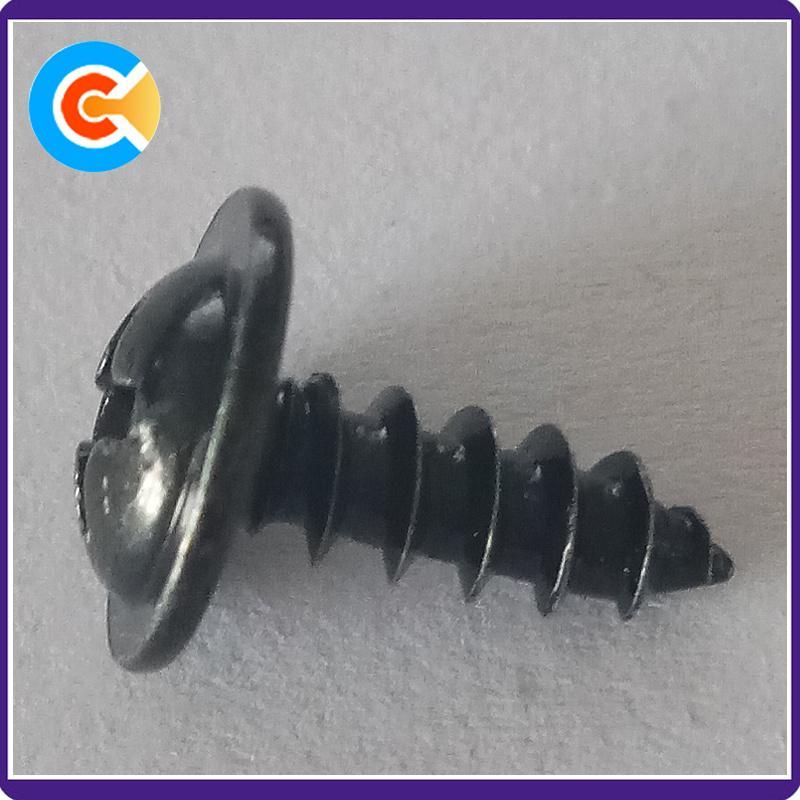 Carbon Steel Pan Head Phillips Tapping Screw with Washer