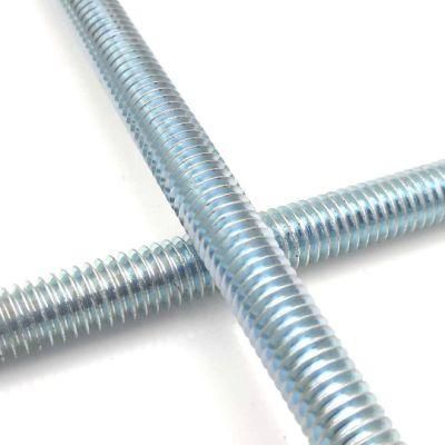 M2-M36 Carbon Steel Threaded Rods Bar Fastener Grade 4.8 Galvanized DIN975 Threaded Rods