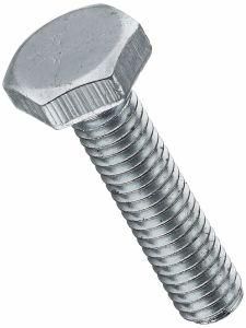 DIN933 Hex Bolt Gr. 8.8 with White Zinc Plated Cr3+ M8X14