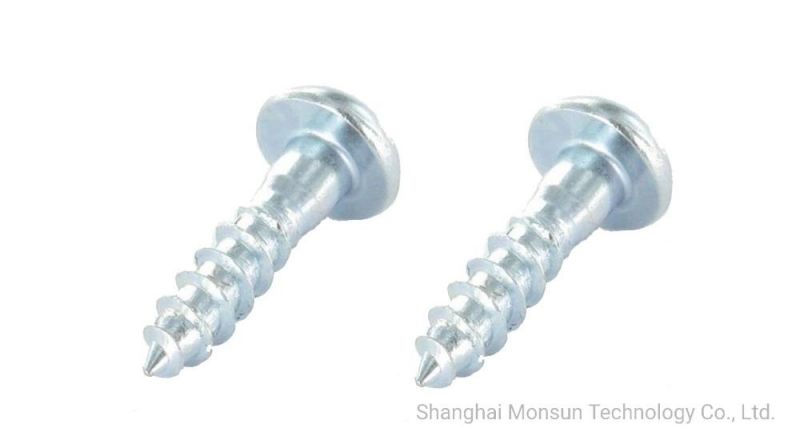 Zinc-Plated Steel Partially Threaded Slotted Decorative Rounded Head Wood Screws