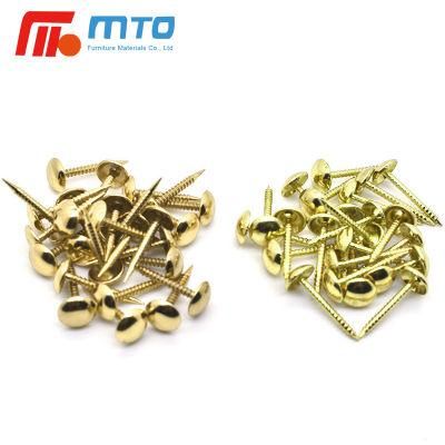 Sofa Upholstery Tacks Wooden Furniture Decorative Tacks Hobnail Thumb Nails (Gold)