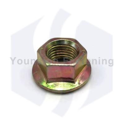 M6 M8 M10 M12 7/16 Yellow Zp Flange Nut in Different Grade