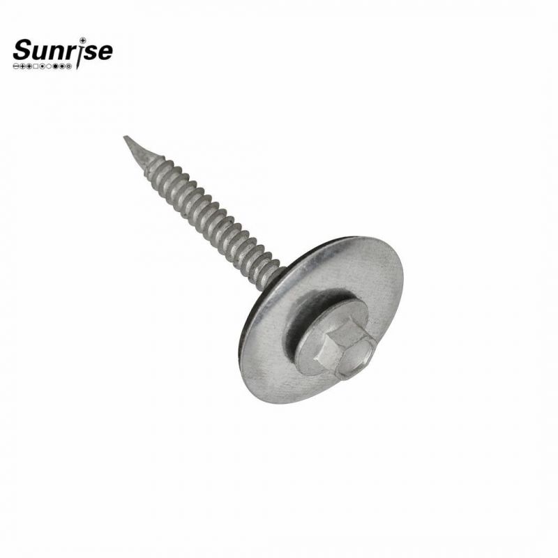 Customized Colorful Hex Washer Head Wspoon Point Ruspert 1000 Small Self Drilling Roof Screw